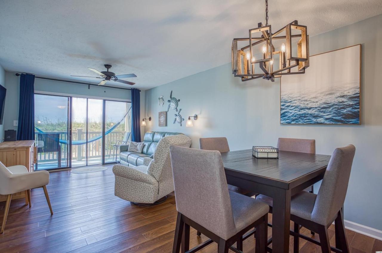 Beautiful Beachfront-Oceanfront First Floor 2Br 2Ba Condo In Cherry Grove, North Myrtle Beach! Renovated With A Fully Equipped Kitchen, 3 Separate Beds, Pool, Private Patio & Steps To The Sand! ภายนอก รูปภาพ