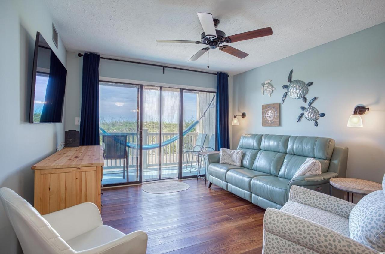 Beautiful Beachfront-Oceanfront First Floor 2Br 2Ba Condo In Cherry Grove, North Myrtle Beach! Renovated With A Fully Equipped Kitchen, 3 Separate Beds, Pool, Private Patio & Steps To The Sand! ภายนอก รูปภาพ